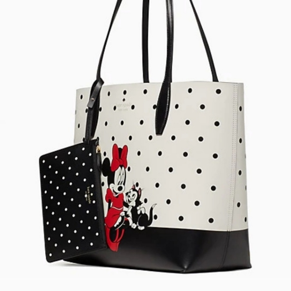 !SALE! Disney X kate spade new york minnie mouse tote bag reversible